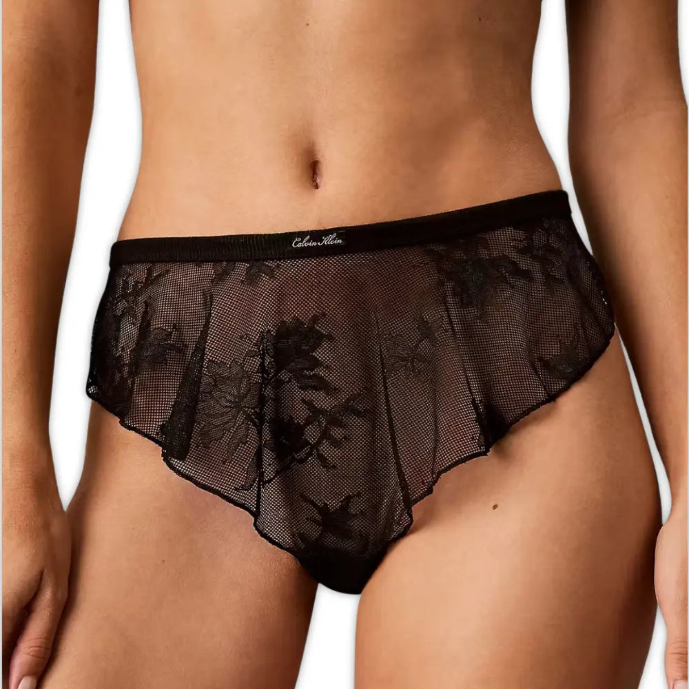 Icon Lace Tanga Thong, Black