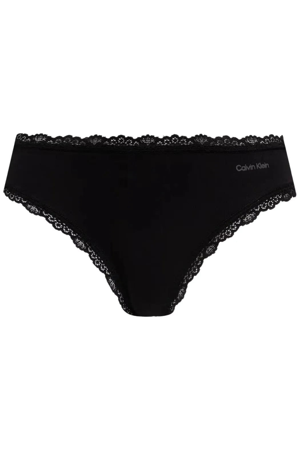 2-Pack Modern Cotton Lace Bikini Briefs, Black / Grey Heather