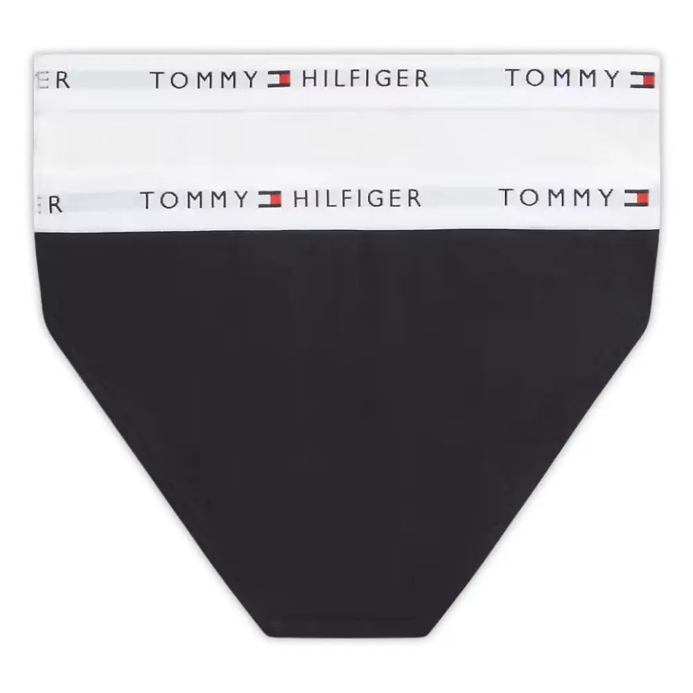 Girls 2-Pack Heritage Logo Bikini Briefs, White/Black