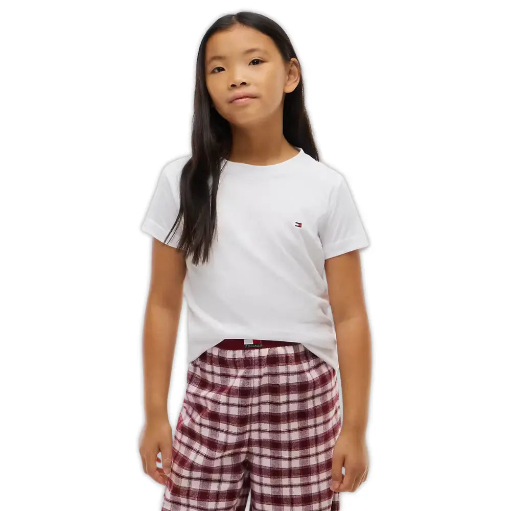 Girls 2-Pack Heritage Logo T-Shirts, White/Light Pink