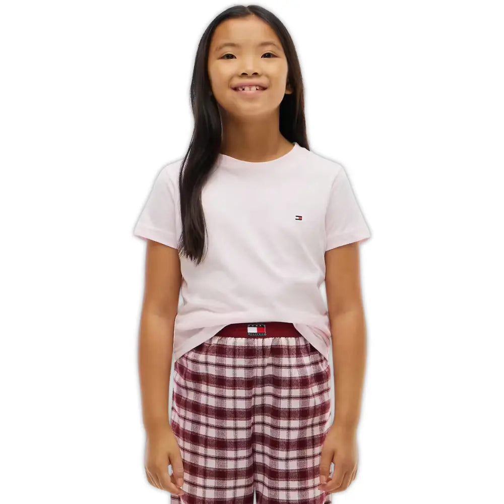 Girls 2-Pack Heritage Logo T-Shirts, White/Light Pink