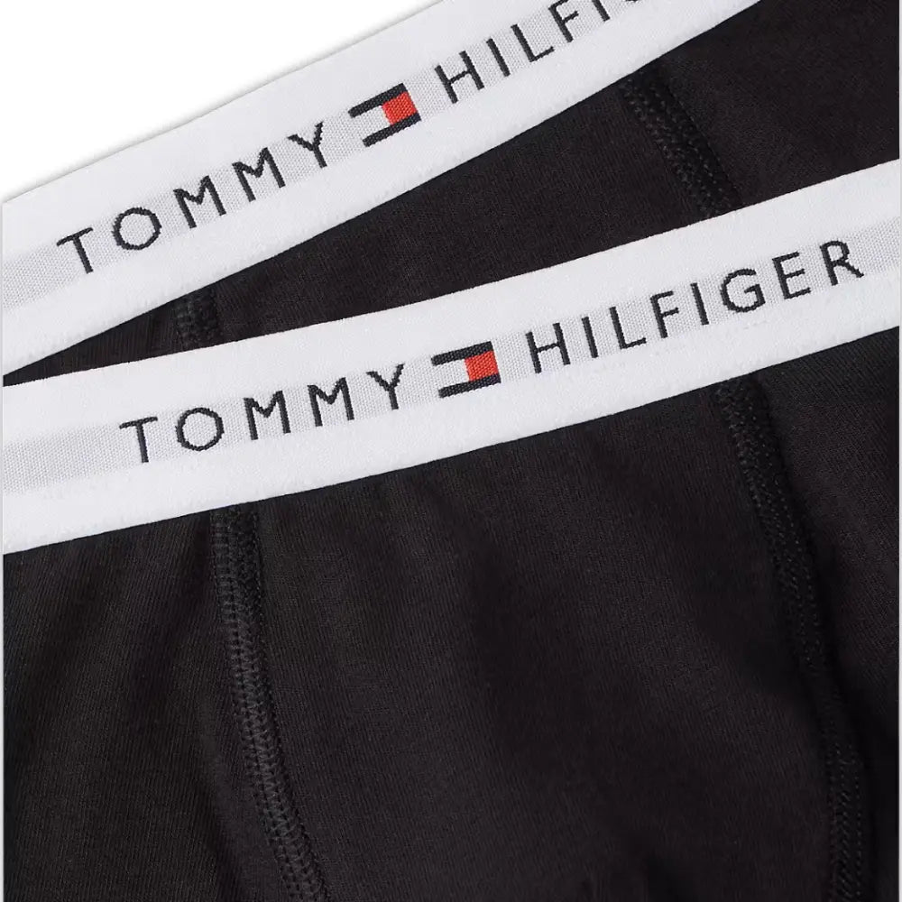 2-Pack Heritage Logo Boys Boxer Trunks, Black/white