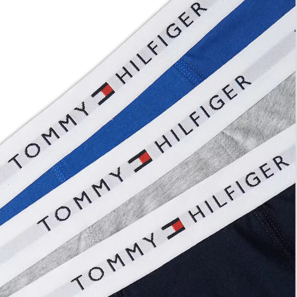 3-Pack Heritage Logo Boys Boxer Trunks, Blue/Grey/Navy