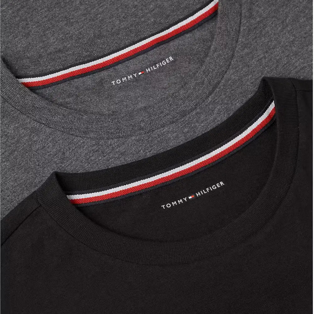 2-Pack Flag Logo Boys T-Shirts, Black / Dark Grey Heather