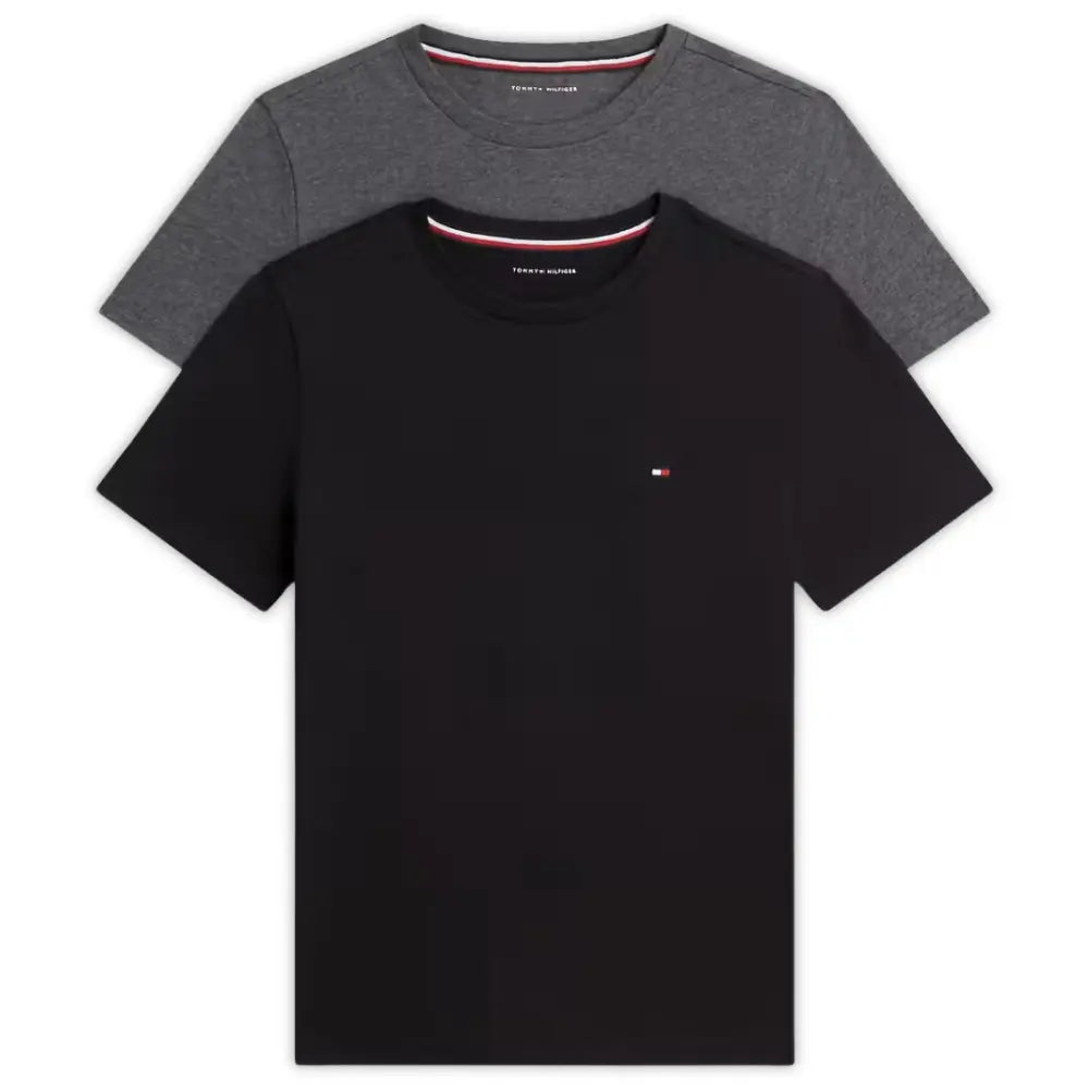 2-Pack Flag Logo Boys T-Shirts, Black / Dark Grey Heather