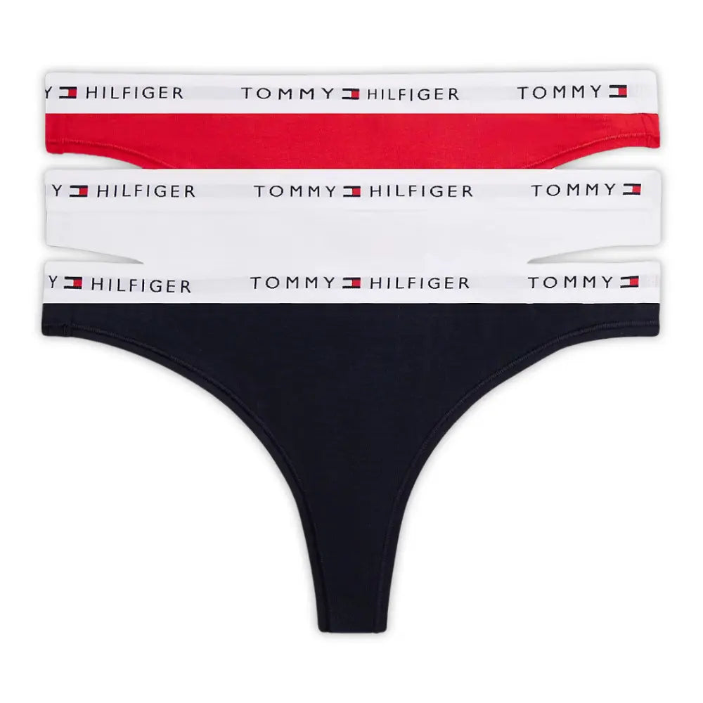 3-Pack TH Original Thongs, Navy, White and Red