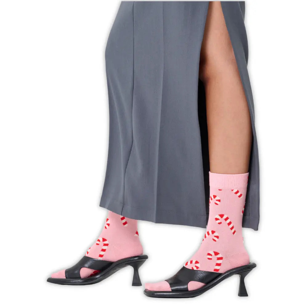 Candy Cane Sock, Pink