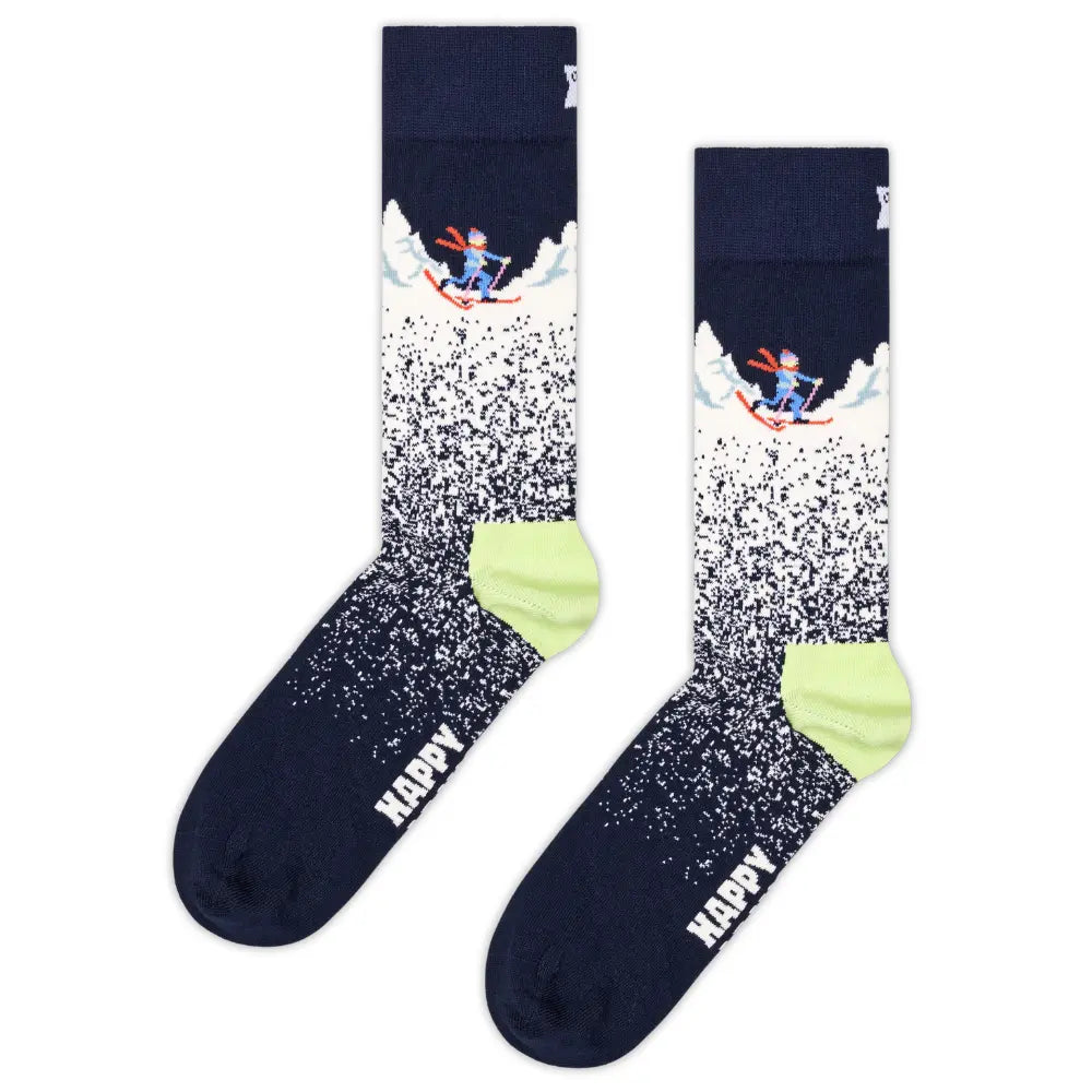 Snowy Night Sock, Navy
