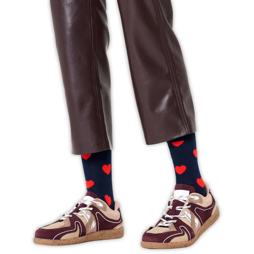 Heart Sock, Navy