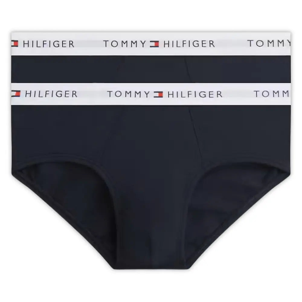 Girls 2-Pack Heritage Logo Bikini Briefs, Navy