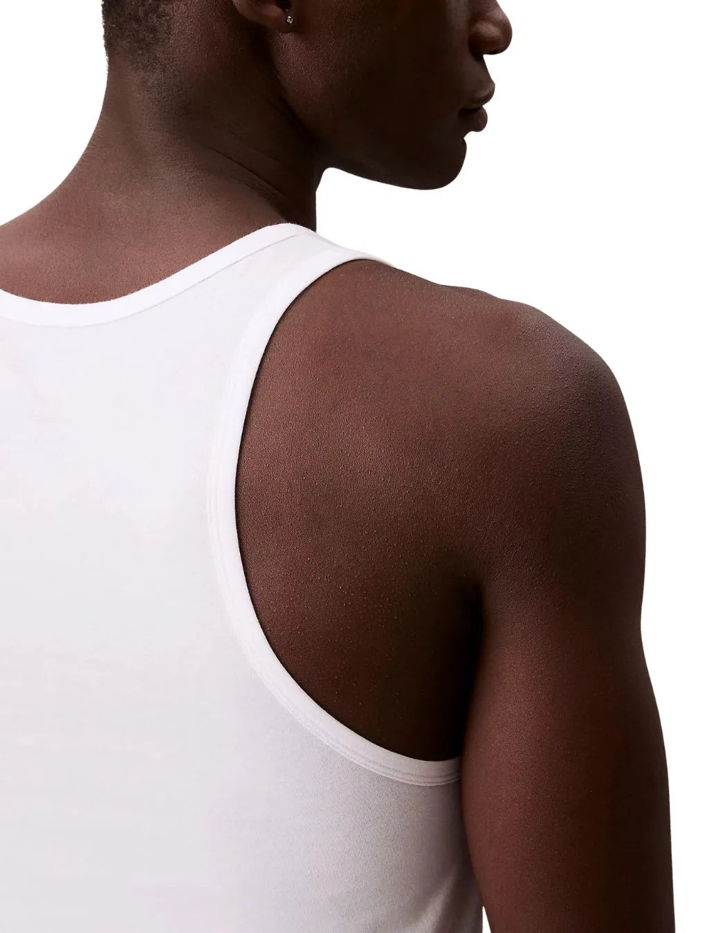 3-Pack Micro Stretch Tank Vests, All White