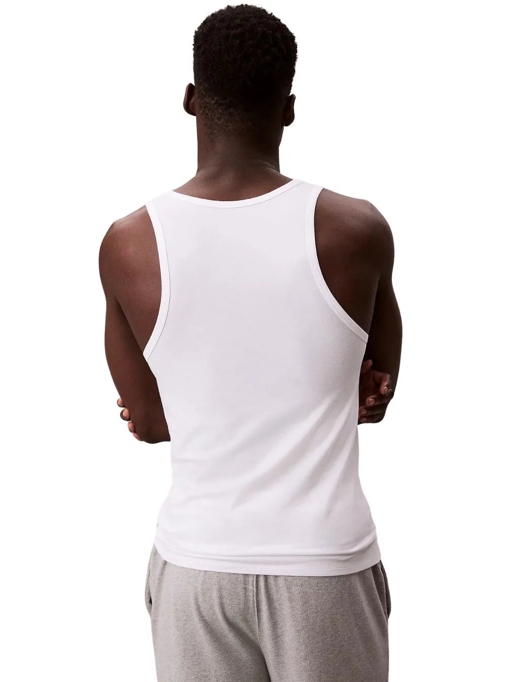 3-Pack Micro Stretch Tank Vests, All White
