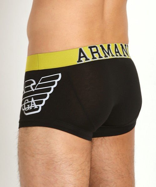 Emporio Armani - Eagle Trunk, Black - Boxers - and - Briefs.net