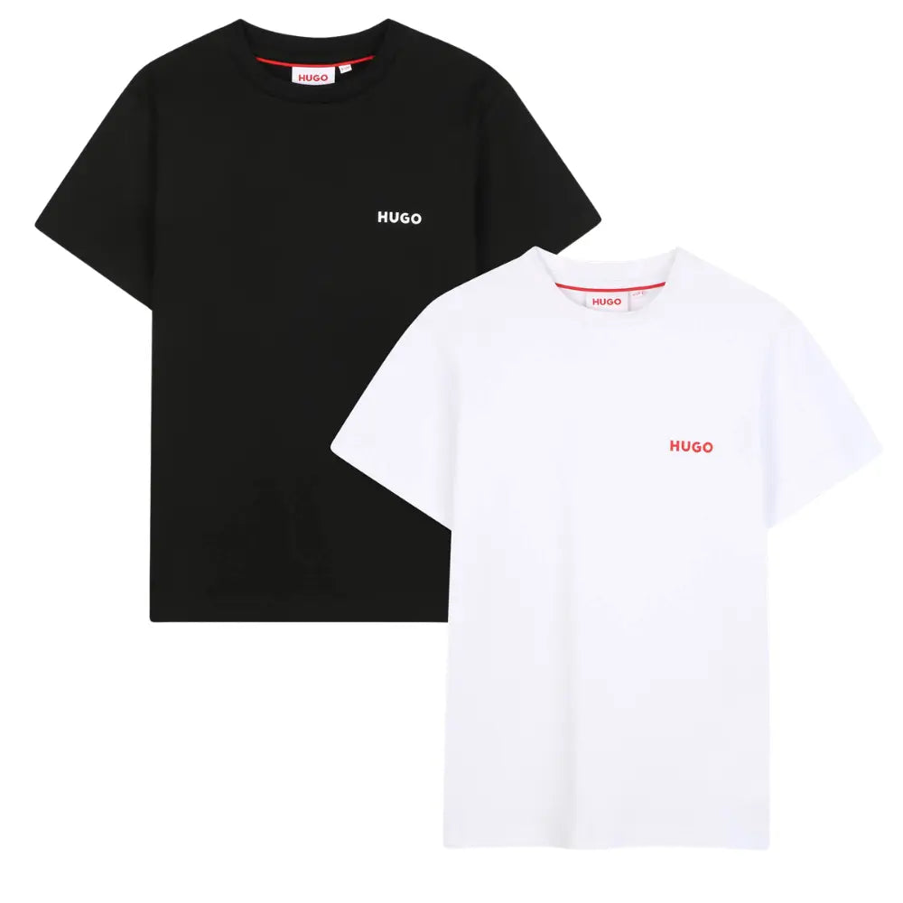 Boys 2-Pack Classic T-Shirts, Black/White