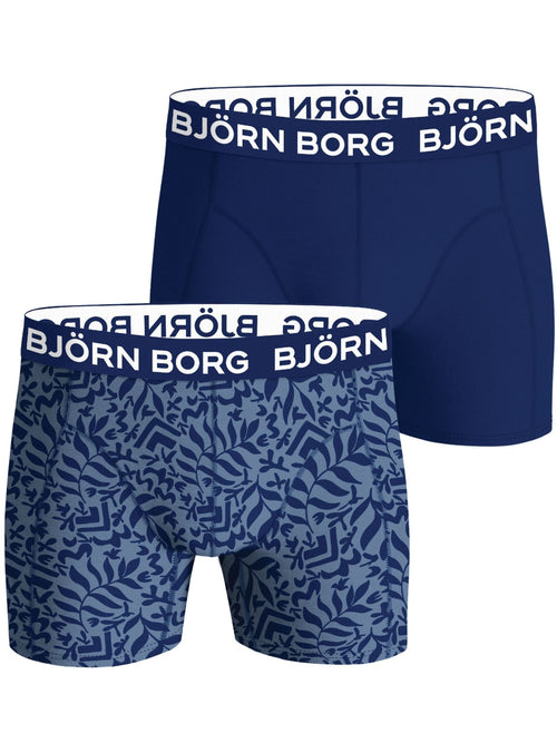 Bjorn BorgBoxer Briefs 2 - pack2 - Pack Fern Leaf Bamboo Boxer Briefs, BlueBoxers & Briefs