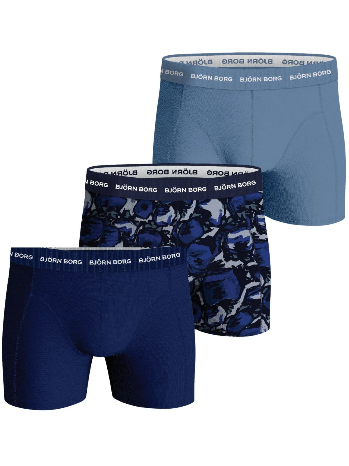 Bjorn BorgBoxer Briefs 3 - pack3 - Pack Camo Print Boxer Briefs, Blue MixBoxers & Briefs