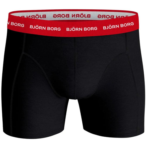 Bjorn BorgBoxer Briefs 3 - pack3 - Pack Contrast Waistband Boxer Briefs, Black w/ red/blue/navyBoxers & Briefs