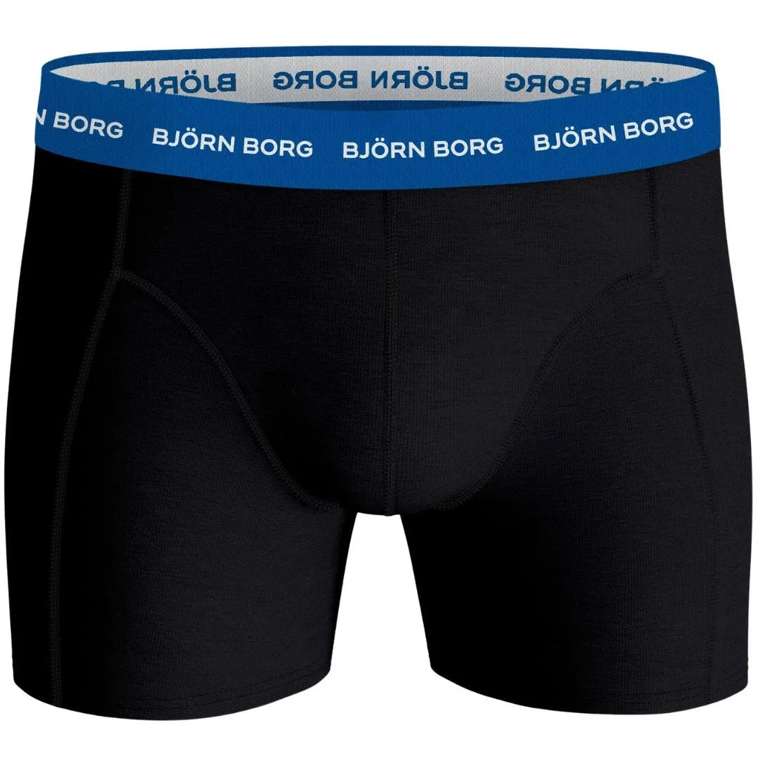 Bjorn BorgBoxer Briefs 3 - pack3 - Pack Contrast Waistband Boxer Briefs, Black w/ red/blue/navyBoxers & Briefs