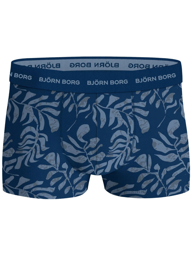Bjorn BorgTrunks 3 - pack3 - Pack Fern Leaf Print Boxer Trunks, Blue/NavyBoxers & Briefs