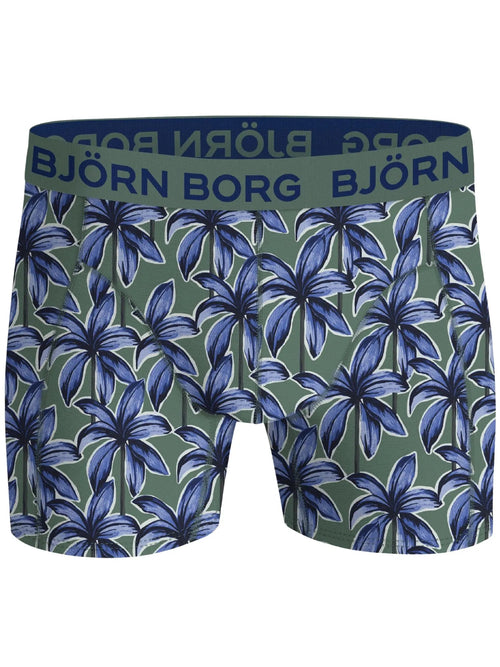 Bjorn BorgBoxer Briefs 3 - pack3 - Pack Flower Print Boxer Briefs, Blue/GreenBoxers & Briefs