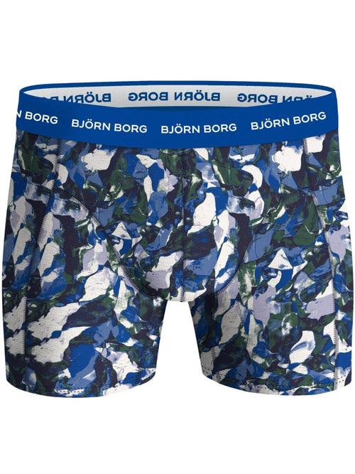 Bjorn BorgBoxer Briefs 3 - pack3 - Pack Painted Leaves Print Boxer Briefs, Blue/NavyBoxers - and - Briefs.net