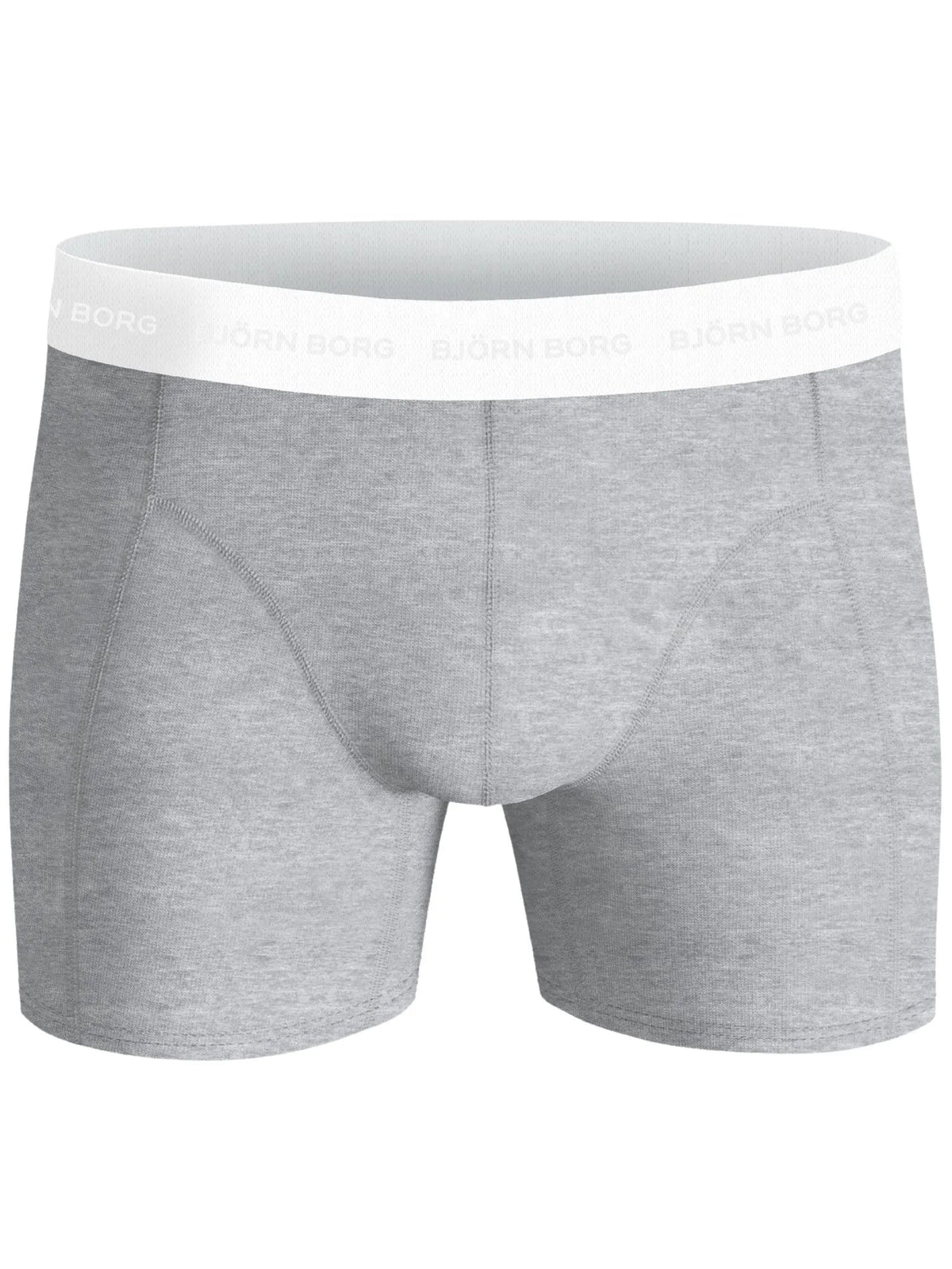 Bjorn BorgBoxer Briefs 3 - pack3 - Pack White Waistband Boxer Briefs, Black/White/GreyBoxers & Briefs