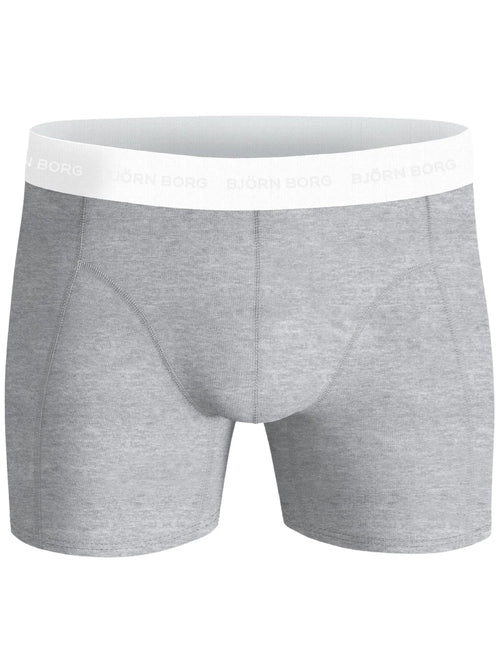 Bjorn BorgBoxer Briefs 3 - pack3 - Pack White Waistband Boxer Briefs, Black/White/GreyBoxers & Briefs