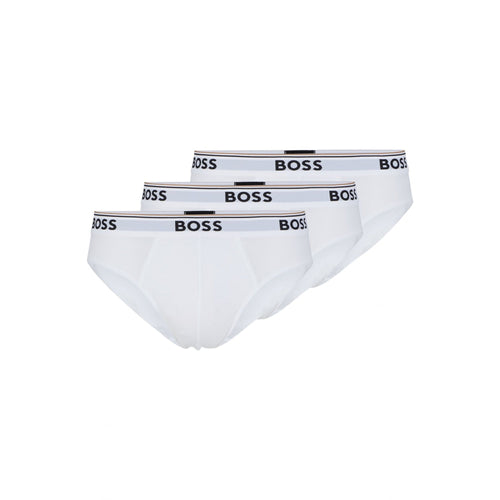 3er-Pack Slips mit Power-Logo, Weiß