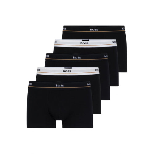 Lot de 5 boxers Essential Logo, noir