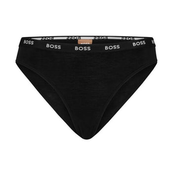 Slip mit Logobund, Schwarz