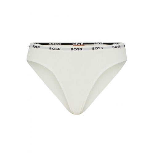 Logo Waistband Brief, White