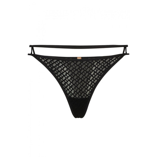Luxe B-Lace Tanga, Schwarz