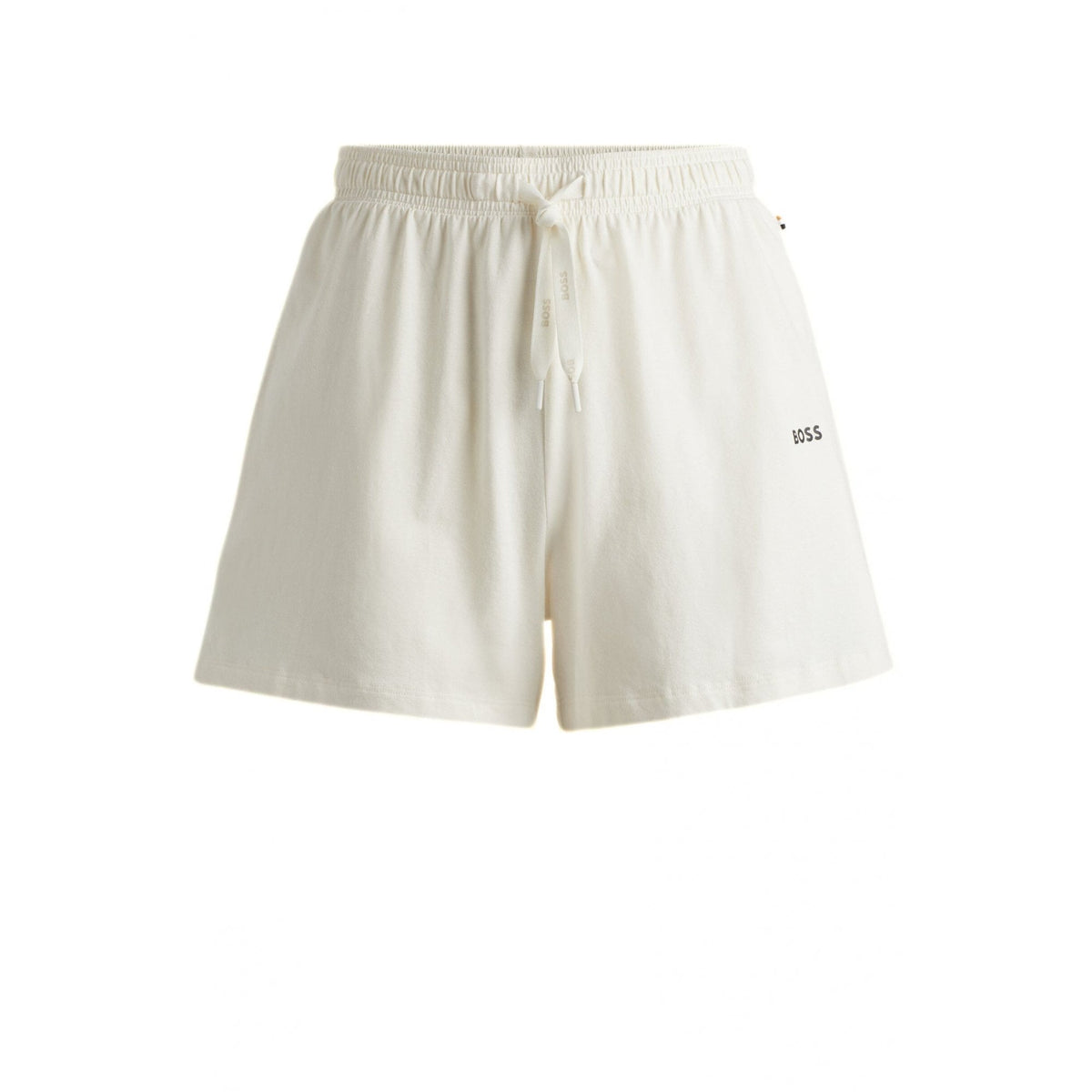 Luxuriöse Loungewear-Shorts aus Modal, offenes Weiß
