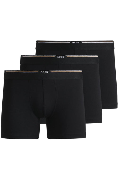 BOSSBoxer Briefs 3 - pack3 - Pack Bamboo Boxer Briefs, BlackBoxers - and - Briefs.net