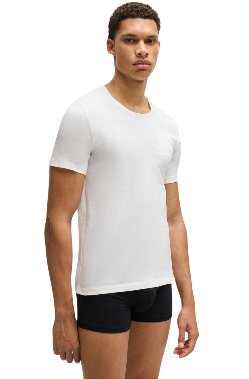 BOSST-Shirts 3 - pack3 - Pack Classic - Fit Crew - Neck T-Shirts, Black/White/GreyBoxers - and - Briefs.net