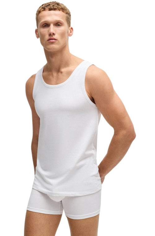 BOSSVests 3 - pack3 - Pack Classic - Fit Tank Top Vests, WhiteBoxers & Briefs