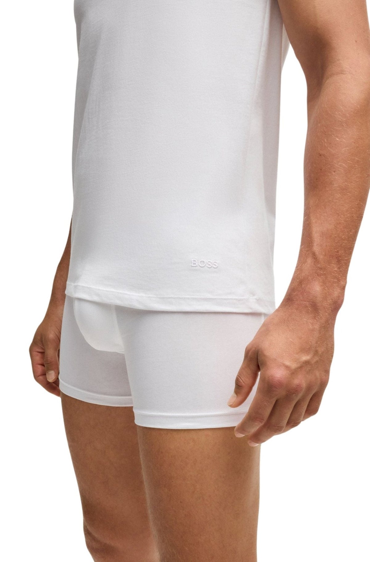 BOSSVests 3 - pack3 - Pack Classic - Fit Tank Top Vests, WhiteBoxers & Briefs
