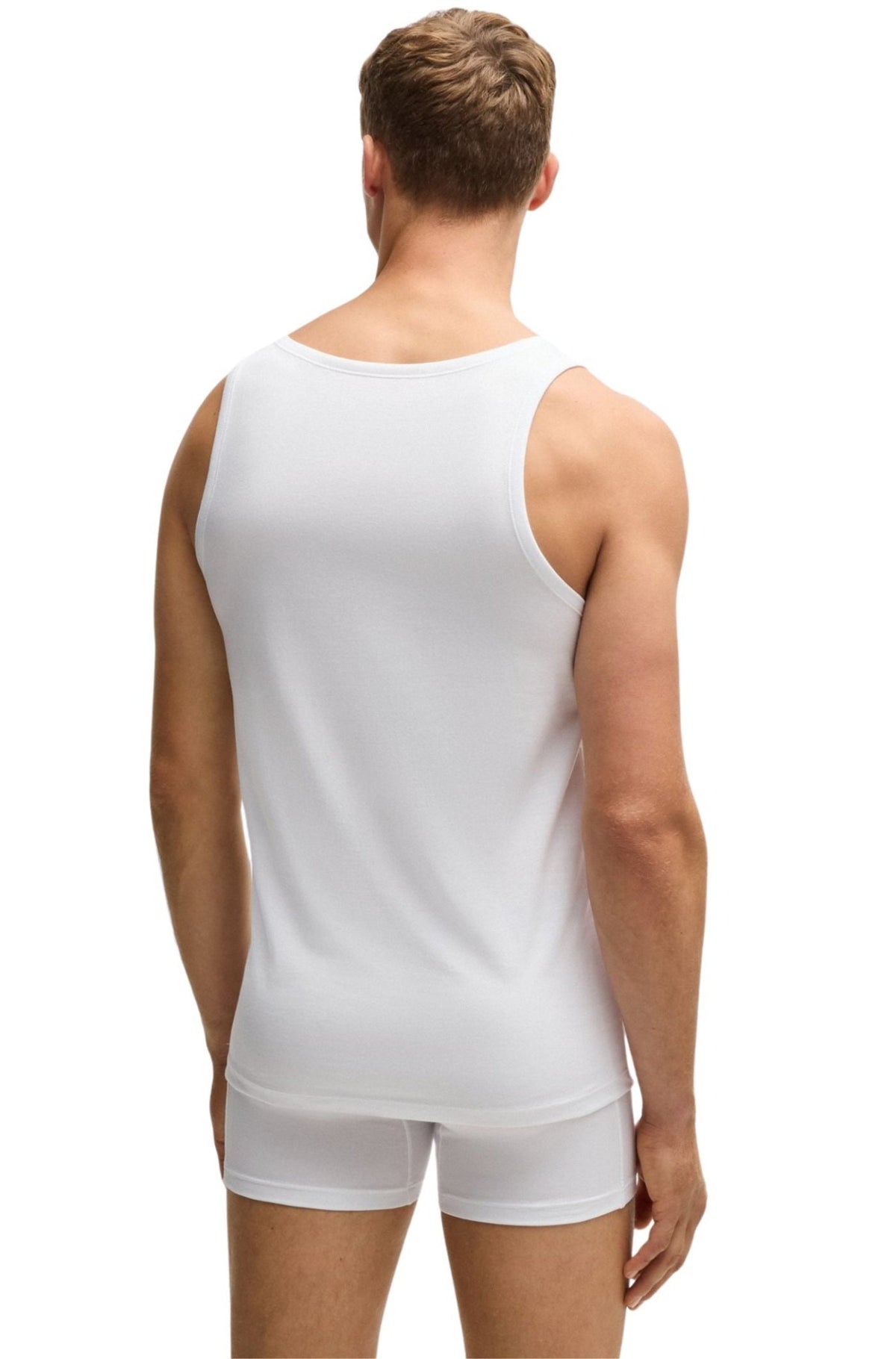 BOSSVests 3 - pack3 - Pack Classic - Fit Tank Top Vests, WhiteBoxers & Briefs