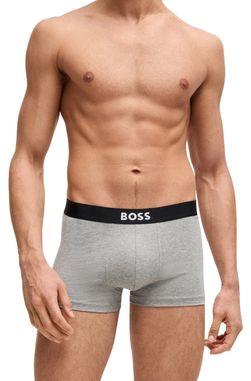BOSSTrunks 3 - pack3 - Pack Icon Boxer Trunks, Black/White/GreyBoxers - and - Briefs.net
