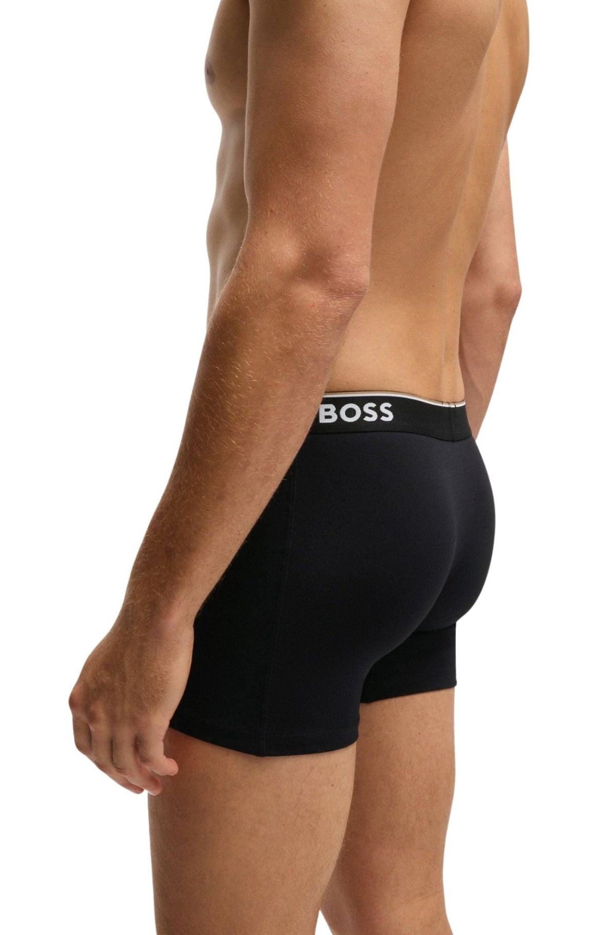 BOSSBoxer Briefs 3 - pack3 - Pack Power Logo Boxer Briefs, BlackBoxers - and - Briefs.net