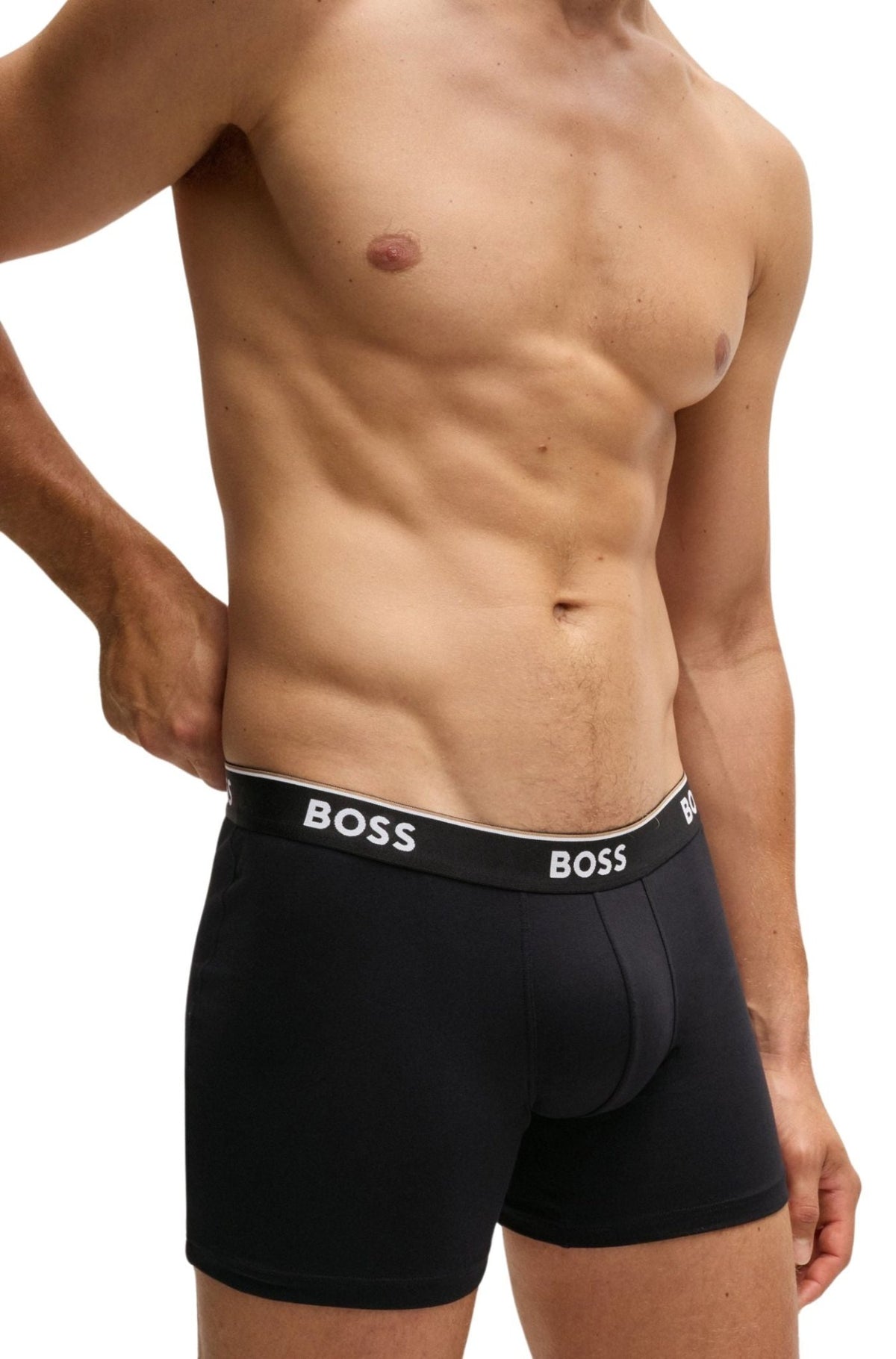 BOSSBoxer Briefs 3 - pack3 - Pack Power Logo Boxer Briefs, BlackBoxers - and - Briefs.net