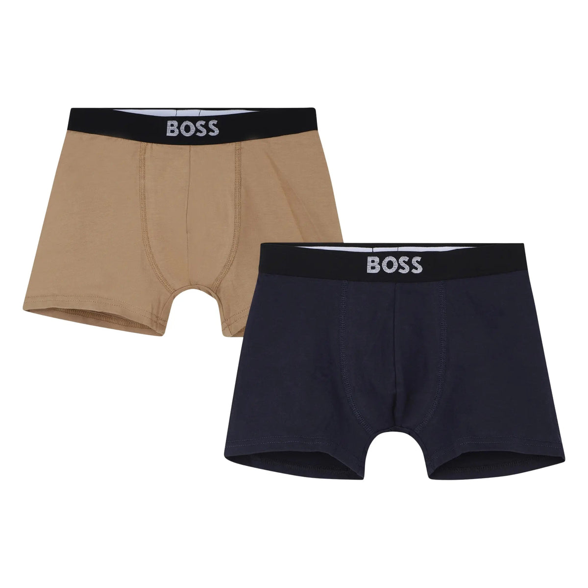 BOSSBoxer trunks 2 - packBoys 2 - Pack Icon Boxer Trunks, Cookie/NavyBoxers & Briefs