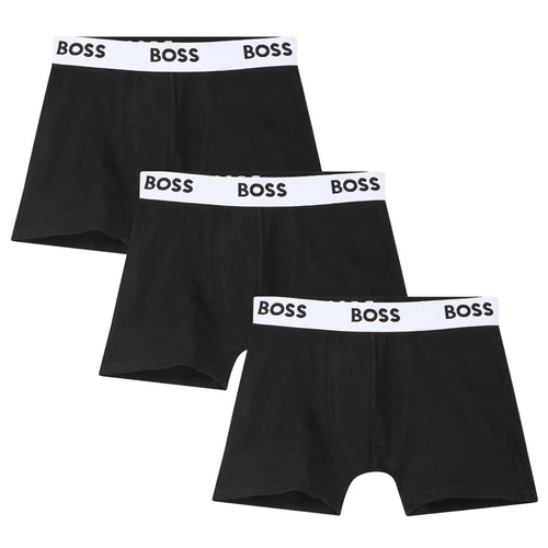 BOSSBoxer Trunks 3 - packBoys 3 - Pack Core Logo Boxer Trunks, Black/whiteBoxers & Briefs