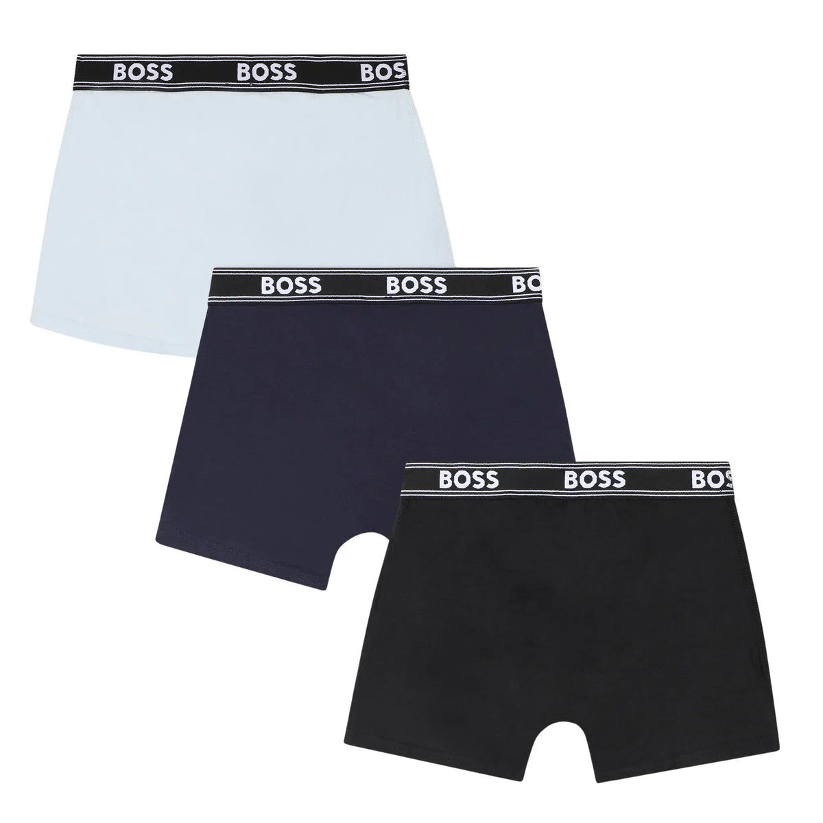 BOSSBoxer Trunks 3 - packBoys 3 - Pack Power Logo Boxer Trunks, Black/Navy/BlueBoxers & Briefs