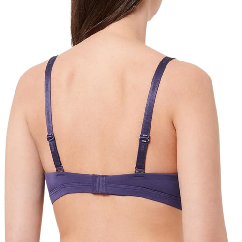 BOSSBraCI Logo Padded Triangle Bra, Dark PurpleBoxers - and - Briefs.net