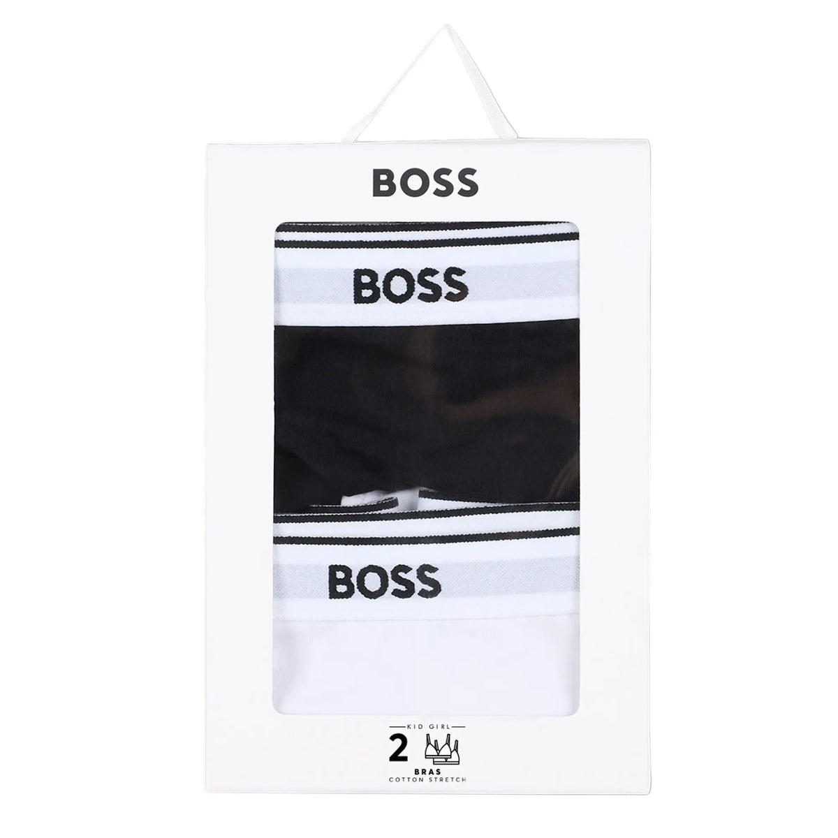 BOSSBralettes 2 - packGirls 2 - Pack Classic Logo Bralettes, Black/WhiteBoxers & Briefs