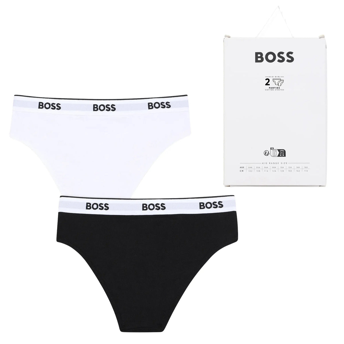 BOSSBriefs 2 - packGirls 2 - Pack Classic Logo Briefs, Black/WhiteBoxers & Briefs
