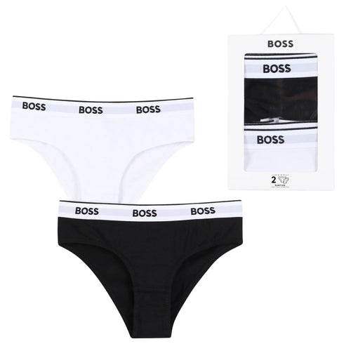 BOSSBriefs 2 - packGirls 2 - Pack Classic Logo Briefs, Black/WhiteBoxers & Briefs