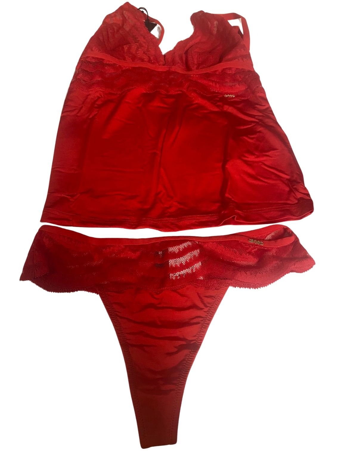 BOSSUnderwear SetLuxe Vest & Thong Gift Set, RedBoxers - and - Briefs.net