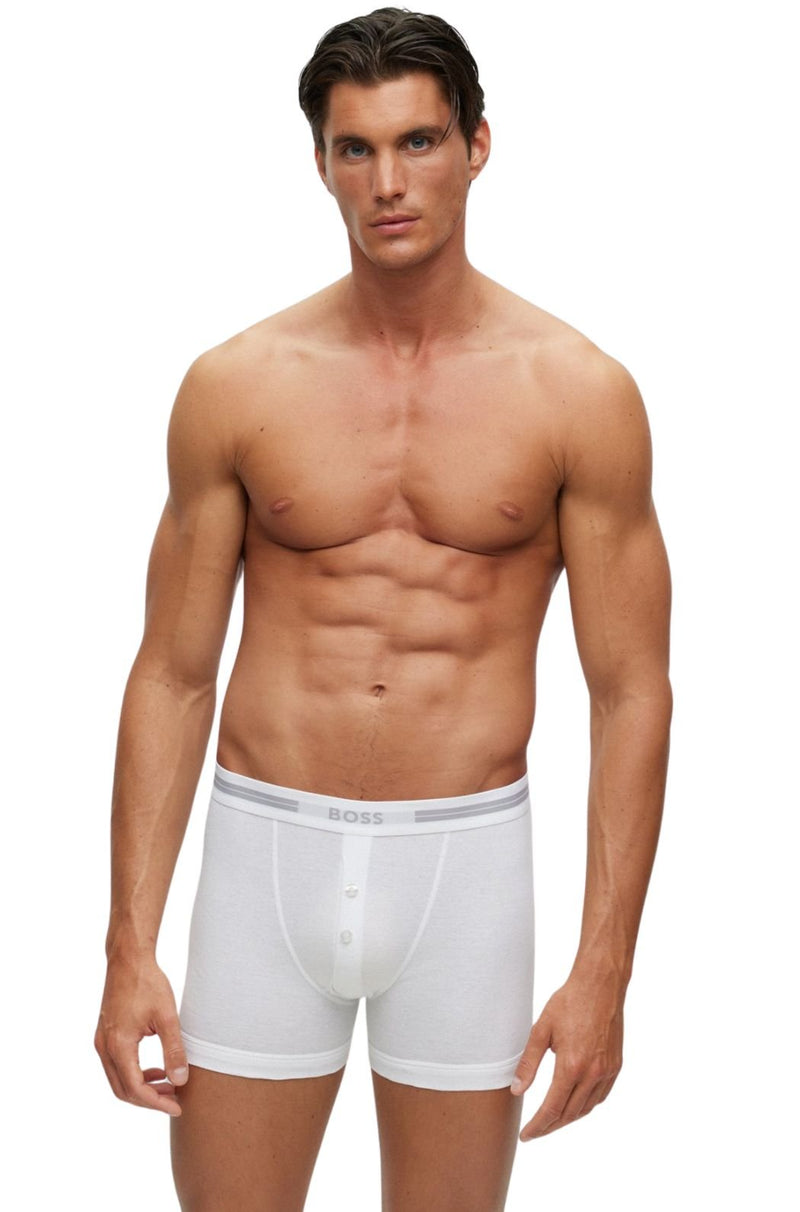 BOSSTrunkOriginal Button - Fly Boxer Brief, WhiteBoxers & Briefs